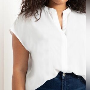 ELOQUII blouse, work, casual.
